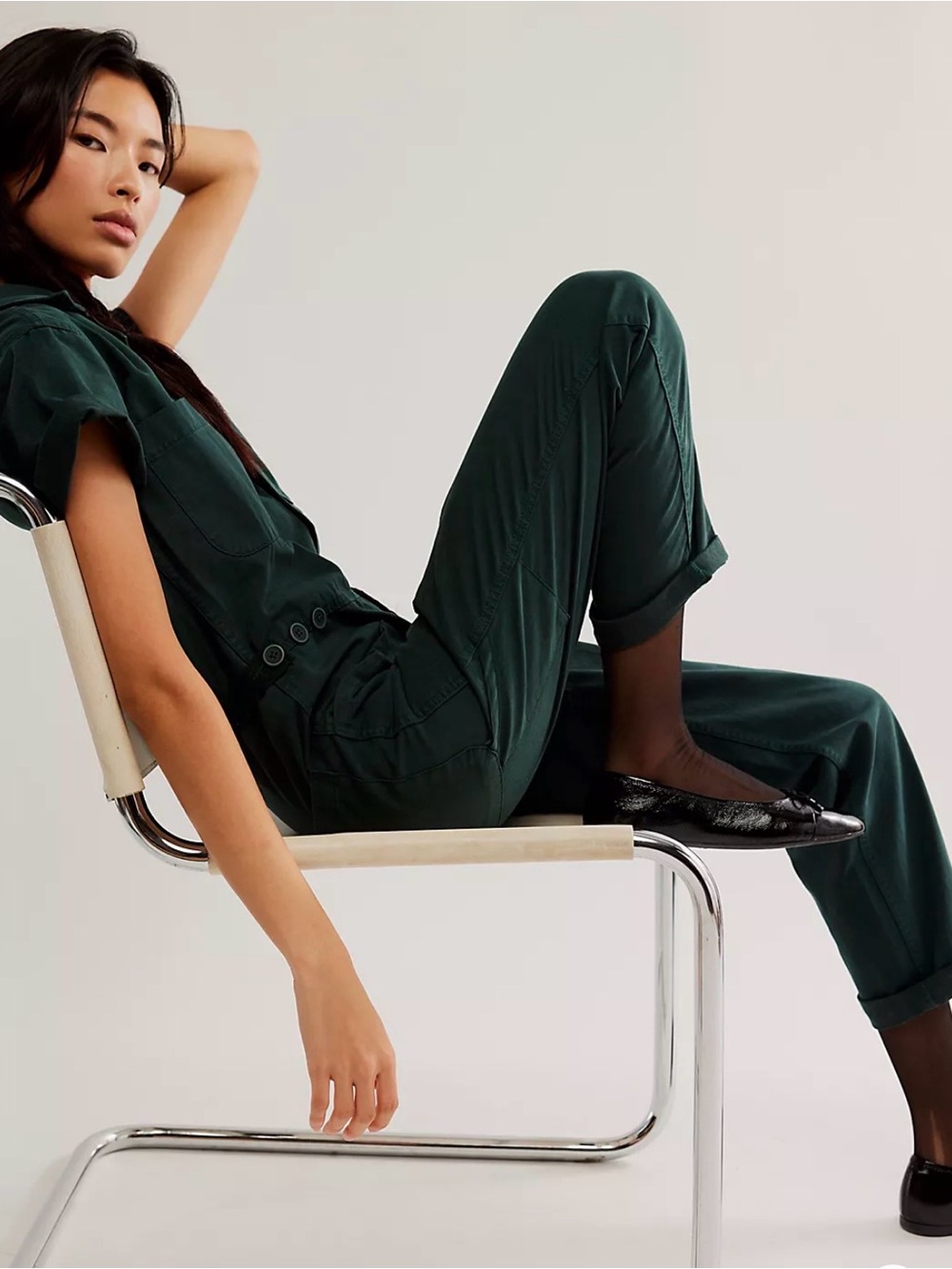 Pistola Grover Short Sleeve Field Suit Utility Jumpsuit Green Size Small NWT - Picture 5 of 14
